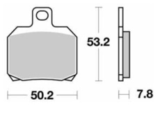 SBS - PLACUTE FRANA SCOOTER CERAMIC - 157HF = 730HF