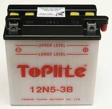 TOPLITE YUASA - 12N5-3B (CU INTR., NU INCL. ACID)
