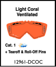 ARIETE - LENTILE - DOUBLE CYLINDRICAL ORANGE VENTILATED WITH CLIPS