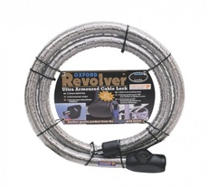 OXFORD - CABLU ARMAT CU LACAT "REVOLVER" 1.8 M X25MM - ARGINTIU