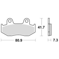 SBS - PLACUTE FRANA SCOOTER CERAMIC - 104HF