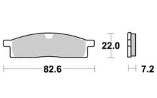 SBS - PLACUTE FRANA SCOOTER CERAMIC - 136HF