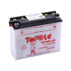 TOPLITE YUASA - YB16AL-A2 (CU INTR., NU INCL. ACID)