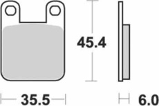 SBS - PLACUTE FRANA SCOOTER CERAMIC - 105HF = 559HF