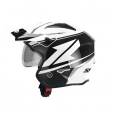 SIFAM - Casca Open-face S-LINE S769 TROOPER - ALB/NEGRU, XL