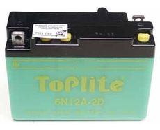 TOPLITE YUASA - 6N12A-2D (CU INTR., NU INCL. ACID)