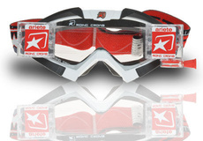 ARIETE - OCHELARI - RIDING CROWS WHITE BLACK ROLL-OFF ALREADY FITTED