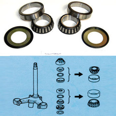 RULMENTI JUG (SET SUP. + INF.) - SUZUKI MX SSS904S
