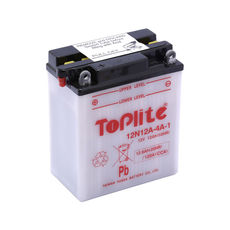 TOPLITE YUASA - 12N12A-4A-1 (CU INTR., NU INCL. ACID)