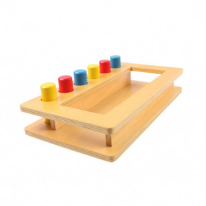 Joc lemn Montessori Cutia Jumbo de sortare Pioni