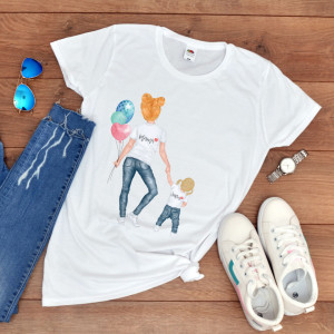 Tricou personalizat mama "Mama cu fetita"