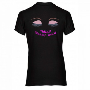 Tricou polo personalizat "Eye&makeup"