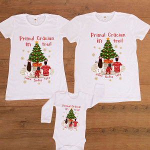 Set personalizat Craciun "In trei"