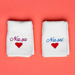 Prosoape personalizate brodate nasi "Love"