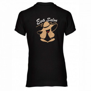 Tricou polo personalizat "Lady hat