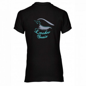 Tricou polo personalizat "Lashes"