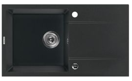 PIVA Chiuveta Granit SINK ONE BOWL WITH DRAINING BOARD, WITH FITTING, GRAPHITE GRANITE