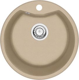 FIESTA Chiuveta Granit 1-BOWL SINK, ROUND, WITH FITTINGS, SANDY GRANITE