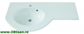 Lavoar alb 101,8x18,3x51,5 cm pentru mobilier 83000, 84000, 81000, 82000