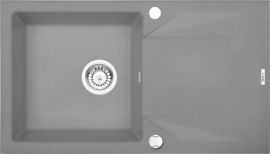 EVORA Chiuveta Granit GRANITE SINK GREY METALIC 780x440x180, 3,5"