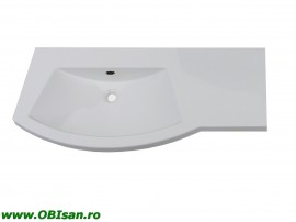 Lavoar 110 cm dreapta din marmura artificiala 110x52x15cm pentru mobilier 40102, 40202, 40302, 40402,