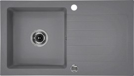Chiuveta Granit ZORBA METALIC GRANITE SINK 1 BOWL WITH DRAINER WITH FITTING