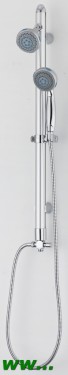 Set de dus: dispersor 3 functii, dispersor fix 3 functii, furtun, suport de dus