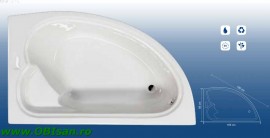 Liverpool 165 Kit montaj (Set picioare + Sistem de scurgere cu preaplin automat PVC + sistem de prindere la perete)