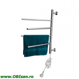 Uscator electric pentru prosoape 71x57cm 50 Watt montaj pe perete