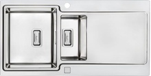 PROSPERO SATIN SINK 1,5 BOWL WITH DRAINER WITH FITTING