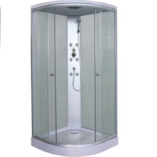 Cabina cu sistem de hidromasaj sticla alba