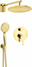 Arnika Gold Set de dus incastrat cu baterie , para de dus si dispersor fix, finisaj auriu NAC_Z9QP