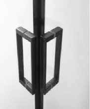 CL73 Cabina de dus completa SKY1 profile negre cu montaj rapid QuickLine