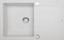 RAPIDO Chiuveta Granit ALABASTER GRANITE SINK ONE BOWL WITH DRAINER WITH FITTING