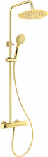 Cascada Arnika Gold set de dus cu baterie, para de dus si dispersor fix forma rotunda finisaj auriu NAC_Z1QK