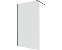 Paravan de dus finisaj negru tip Walk-in Sanotechnik Freedom II Black - sticla 8mm