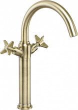 Temisto baterie lavoar inalta cu montaj pe blat finisaj bronz / antichizat BQTM25D