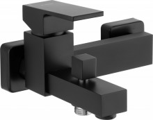 Anemon Black baterie de cada cu montaj in perete si functie de dus finisaj negru BBZN10M