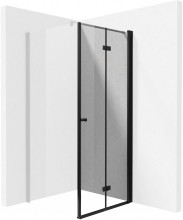 Ușă de duș pliabila sistem Kerria Plus 70 cm finisaj negru
