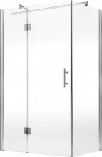 Cabina de dus dreptunghiulara formata din parte fixa si usa cu balamale 90*120 kta045p Abelia