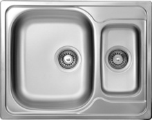 MAREDO SATIN SINK 1,5 BOWL WITH FITTING