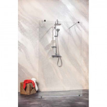 Paravan de dus finisaj crom tip Walk-in Sanotechnik Freedom I - sticla 8mm