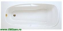 Mallorca 170 Kit montaj (Set picioare + Sistem de scurgere cu preaplin automat PVC + sistem de prindere la perete)