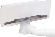 Rigola de dus cu montaj in perete - inox , crom KOW_003D