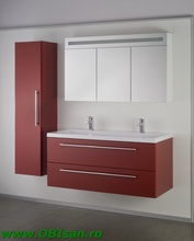 Set Fiora baza si lavoar 120 Bordeaux
