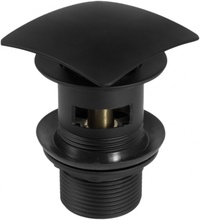 Sifon Click-Clack negru cu transfer forma patrata