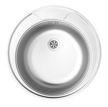TWIST SATIN SINK 1-BOWL ROUND WITH DRAINER