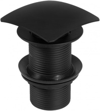 Sifon Click-Clack negru forma patrata