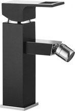 Anemon crom - negru baterie de bideu cu sistem de dop automat
