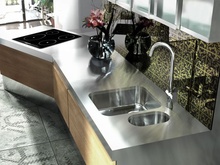 ARABESKA chiuveta inox cu montaj sub blat finisaj satin ZAA 010C